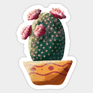 Cactus Flower Art Sticker